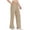 *Khaki, variant on ClodeEU Womens UPF 50  High Waist Wide Leg Trousers,Casual Side Slit Sweatpants with Pockets Army Green,Womens Plus L