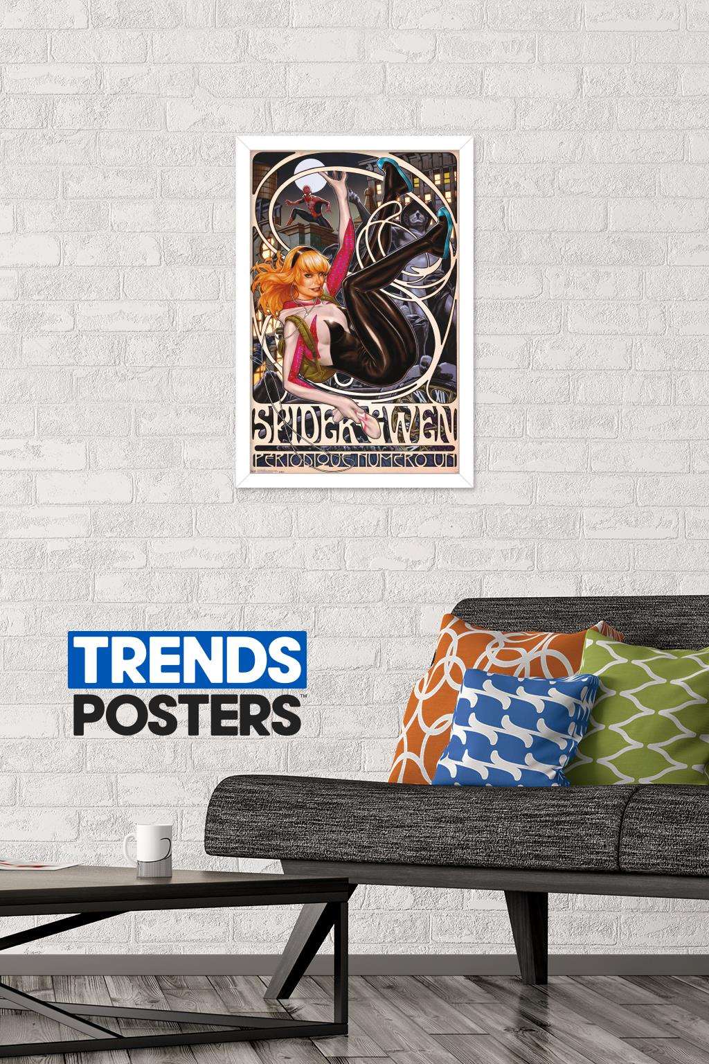 Marvel Comics - Spider-Gwen - Cover #1 Wall Poster, 14.725" x 22.375", Framed