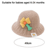thumbnail image 2 of Gorros de pescador de invierno para niños, ala plegable de piel sintética para niñas y niños, 2 of 5