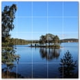 thumbnail image 1 of Picture-Tiles.com: Lakes Ceramic Tile Wall Mural WAL500809-55L. 40"W x 40"H using (25) 8" x 8" Ceramic Tiles-Satin Finish, 1 of 3