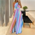 thumbnail image 1 of SMihono Robe d'Été pour Femmes Grande Taille Robe Sans Manches Asymétrique Décontractée Mode Fête Quotidienne Élégante Imprimée, 1 of 8