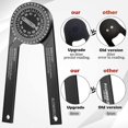 thumbnail image 5 of Protractor Miter Saw Ruler 7 Inch Aluminum Protractor Angle Measure Finder Angle Protractor Carpenter Protractor Tool For Carpentry,carpenters,plumber, 5 of 5