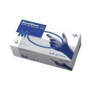 Medline Sensicare Ice Nitrile Exam Gloves Powder-Free Medium Blue 250/Box MDS6802