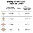thumbnail image 6 of MAYEERTY 79"x33.5" Wooden Dining Table Farmhouse Oval Kitchen Table, Natural Wood, 6 of 8