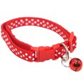 thumbnail image 5 of Yesbay Fashion Dog Puppy Cat Kitten Buckle Cute Dot Print Bell Adjustable Pet Collar, 5 of 7