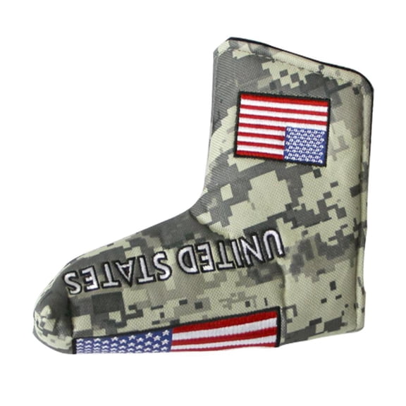 Golf Putter Cover, Deluxe Nylon Headcover Closure, Embroidery , Golf Training Aid Accessories - Adult Kids Christmas Gift