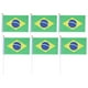 thumbnail image 1 of EeaseMX 20 banderas pequeñas de Brasil para sujetar con palo, banderas internacionales de países del mundo, banderines para decoración de fiestas., 1 of 7