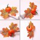 thumbnail image 2 of Anillo para servilletas de otoño hecho a mano con forma de calabaza y hoja de arce, hebillas para servilletas, soporte para servilletas para Halloween, Acción de Gracias, Bodas y Fiestas., 2 of 4