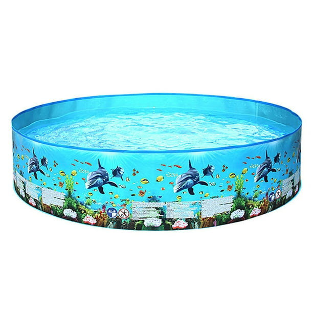 Piscina Piscina portátil de plástico duro sin inflación Piscina plegable Piscina familiar Piscina re TOMSHOO Piscina