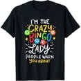thumbnail image 2 of 100% Cotton Unisex I'm The Crazy Bingo Lady People Warn You About Funny Gift T-Shirt, 2 of 5