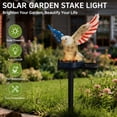 thumbnail image 6 of Personalized Eagle Solar Garden Light, 250th Anniversary LED Stake With American Flag Wings, Resin Patriotic Outdoor Decor For Yard, Perfect Memorial Day 4th Of July Gift, 6 of 9