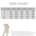 thumbnail image 3 of Wide Leg Capri Pants for Women Elastic Waist Cropped Trousers Loose Casual Lightweight 2026 Summer Lounge Beach Pull On Capris 20" 21" 22" Inseam Gray L, 3 of 9