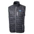 thumbnail image 2 of Men's Cutter & Buck  Black Indiana State Sycamores Rainier PrimaLoft Eco Insulated Printed Full-Zip Puffer Vest, 2 of 3