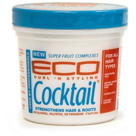 ECOCO Eco Curl ‘N Styling Cocktail, Strengthens Hair & Roots, 16 oz (Pack of 4)