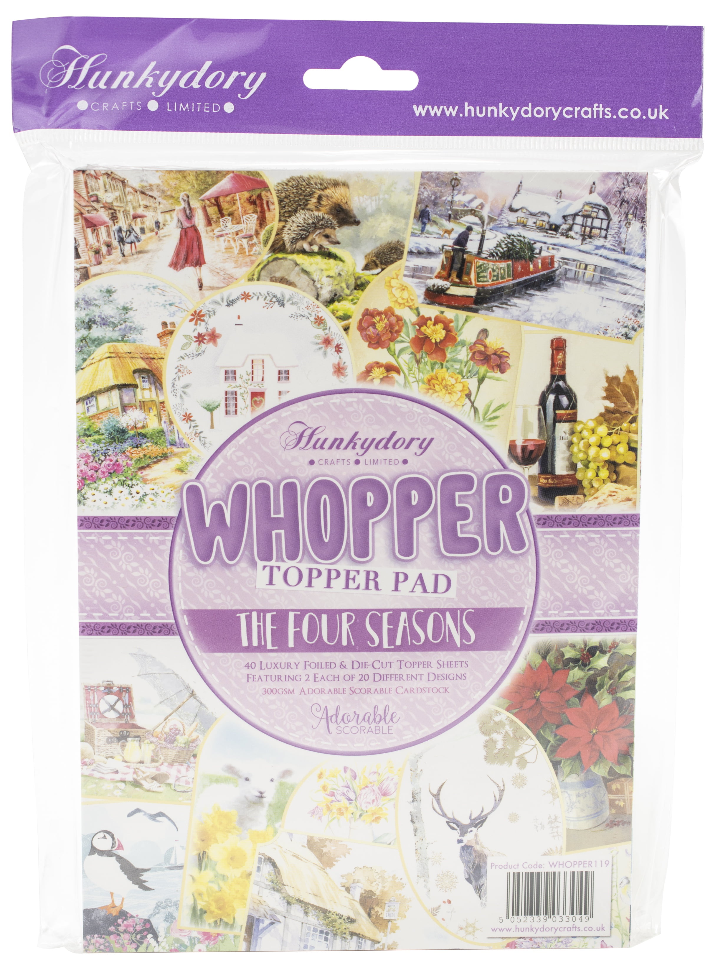 40 Foiled /& Die Cut Sheets Hunkydory Crafts Whopper Topper Pad For the Boys