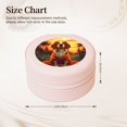 thumbnail image 2 of Yiaed Sunset Meditating Dog Print Travel Jewelry Case Bridesmaid Gift Boxes Jewelry Travel Organizer Small Round Jewelry Box Mini Storage-Pink, 2 of 7