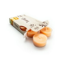 Butter Pecan Pie Tealight Candles - 6 Beige Premium Scented Tea Lights - Natural Oils - Shortie's Candle Company