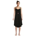thumbnail image 5 of The Pioneer Woman Gathered Neck Knit Sleep Gown with Pockets, Women’s, Sizes S-3X, 5 of 7