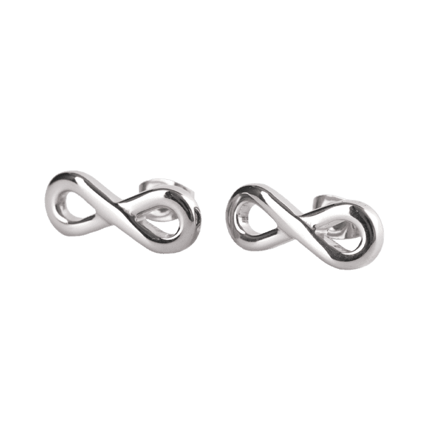 Aretes de Mujer LuckyLy Infinito Acero Inoxidable con Baño de Oro Rosa 18k Modelo Eva UNITALLA