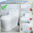 thumbnail image 6 of Bocaoying 2 Pack Baby Toilet Lock, Baby Proof Toilet Seat Lock, Toddler Proof Toilet Lock, Toddler Safety Toilet Lock with Adhesive Fit for Most Toilet Lid, Suit Baby Aged 1-3, 6 of 7