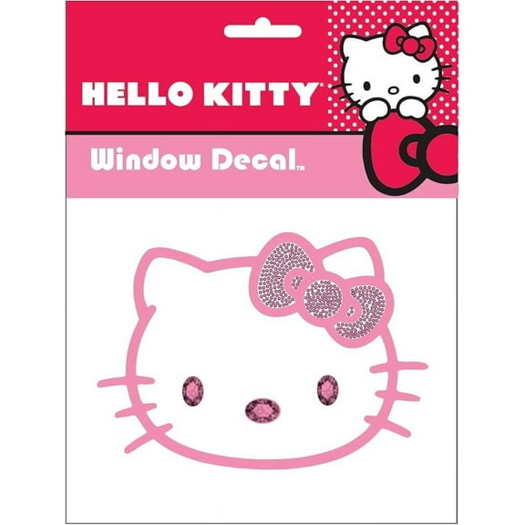 CHROMA 001122 Cling Bling 'Hello Kitty' Decal Pink, 4" x 5"