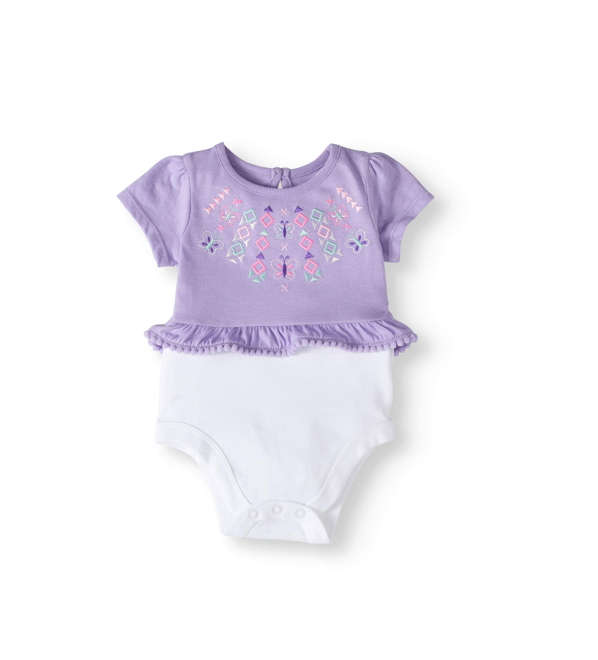 Garanimals Baby Girl Graphic Peplum Bodysuit