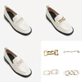thumbnail image 2 of Fashionable Metal Shoe Clip Zincs Alloys Loafer Buckle Chain Decoration Fasterner For Casual Dress Shoe Secures Fit, 2 of 10