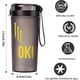 thumbnail image 2 of Botella de Agua 400ml Portátil shaker Gran Capacidad Botella Coctelera con Tapa a Prueba de Fugas y Bola Revuelta para Gimnasio, Correr, Equitación, Oficina-Negro, 2 of 4