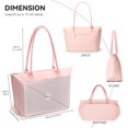 thumbnail image 4 of CNV Tote Bag for Women Nylon Top-Handle Purse,Shoulder Hobo handBag with Zipper Leisure Foldable Weekend, 4 of 14