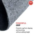 thumbnail image 3 of 1/3" Thick Non-slip Premium Grip Reduce Noise Carpet Area Rug Pad - Grey 14' x 14', 3 of 5