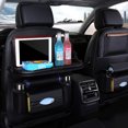 thumbnail image 4 of Organizador De Asiento De Coche, Bolsa De Almacenamiento, Organizador De Respaldo De Asiento De Coche Con Estante Plegable, Soporte Para Bebidas Con Múltiples Bolsillos Moyic VI009115-01, 4 of 6