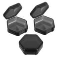 thumbnail image 5 of MUSEYA 3Pcs Travel Pill Container Black Plastic Pocket Pill Container Daily Use For Adults, 5 of 8
