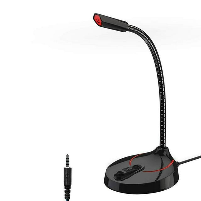 MesaSe USB/3.5MM Interface Microphone Desktop Recording Condenser Microphone Portable Large Diaphragm Voice Chatting black F12 3.5MM