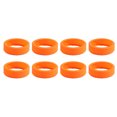 thumbnail image 1 of Qarigey 8 Uds Gel de sílice fácil instalación para ruedas de equipaje varios colores disponibles cubierta de ruedas de equipaje Mochilas Naranja, 1 of 6