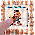 thumbnail image 3 of LUUFILx 50pcs Cute Cartoon Fox Doctor Stationery Sticker Set Luggage Scrapbook Water Bottle Laptop Birthday, 3 of 7