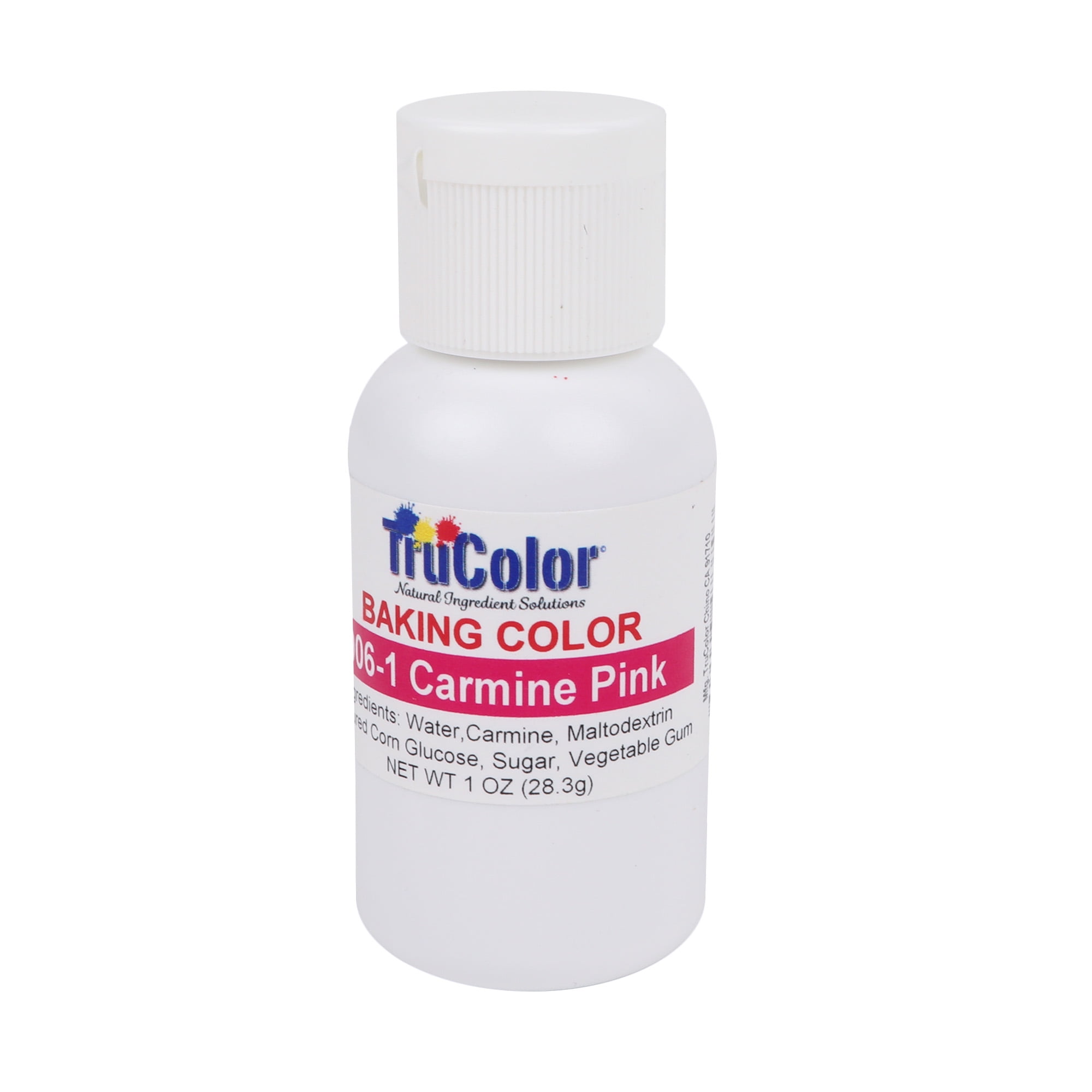 TruColor Natural Liquid Baking Color, 1 Ounce Carmin Pink