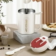 thumbnail image 5 of My Recent Orders! 16Oz Insulated Coffee Mug with Lid,Travel Coffee Mug with Handle, Stainless Steel Coffee Mug with Lid and Handle Folding Spoon for Coffee Beverages and Juices, 5 of 6