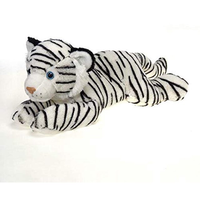 Fiesta Toys Lay Down Animal Plush 165 "White Tiger Fiesta Toys 91671756594
