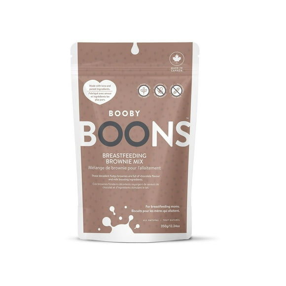 BOONS Lactation Brownie Mix, Booby Boons Lactation Brownie Baking Mix