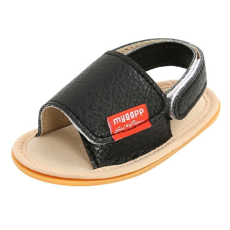 

JDEFEG Baby Sandals 12 18 Months Walk Summer Shoes Outdoor Slip Boys First Girls On Sandals for Summer Shoes Toddler Shoes Girls Sandals Tan Toddler Sandals Pu Black 11