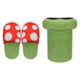 thumbnail image 3 of 4 estilos de zapatillas de peluche de Super Mario Luigi Yoshi Poison Piranha Plant, zapatillas de peluche de Kirby para niños y niñas, regalo de cumpleaños, 3 of 5