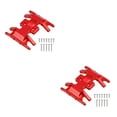 thumbnail image 2 of ZLight RC Car Metal Gear Box Base Mount Holder 1/24 Model Upgrade Spare Part Screws Set Modified Replacement for Axial SCX24 AXI00001 Red 2Set, 2 of 6