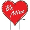 Giant Lighted -Be Mine- Valentine Heart Yard Sign, Waterproof Valentine's Day Decorations with Free Stakes and 50ct Lights