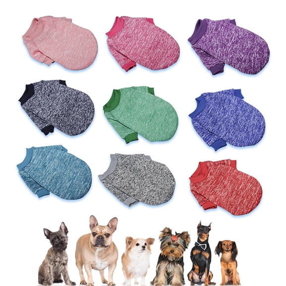 Ympkerial Puppy Sweater for Small Dogs Cats Kitten Winter Fleece Pullover Soft Warm Dog Clothes Cozy Pet Outfit with Knit Design Hot Pink Medium Size