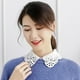 thumbnail image 5 of Colr Falso de Blusa de Ecaje Extraíble Media Camisa para Vestido Suéter Chaqueta de Mujer Señora Elegante Zulema  Cuello falso de las mujeres, 5 of 8