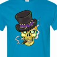 thumbnail image 4 of Inktastic Mardi Gras Skull with Cigar T-Shirt, 4 of 5