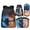 Ice Fire Wolf, variant on Yspwyqan Backpack Set for High School, Digital Camo USA Flag Boys Backpack and Lunch Box Set 4Pcs, Lightweight Trendy Front Pocket Bags Fits 14" Laptop for Elementary Back to School