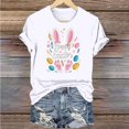 thumbnail image 5 of VBTAPA Short Sleeve Tops for Women 2025 Easter Christian T-shirts Jesus Cross Print Graphic Tees Novelty Holiday Blouse Limited Time Sales of Today White S, 5 of 6