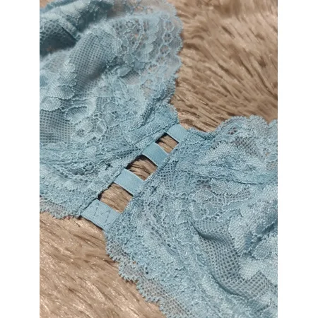 

Women‘s Sexy Thin Lace Lingerie Set Thin Underwired Push Up Bra & Sheer Bikini Panty Women‘s Lingerie & Underwear