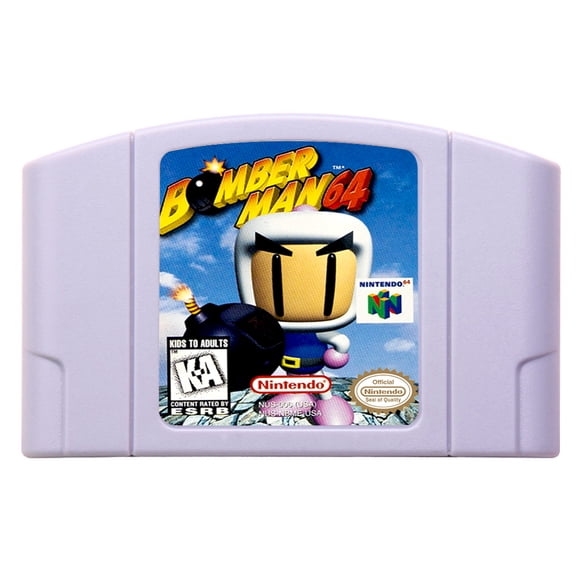Video Games Compatible for the n64 console, replacement cartridge for Bomberman 64 NTSC